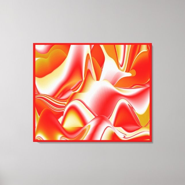 Toile Love and Gold Abstrait 3D Rainbowart (Recto)