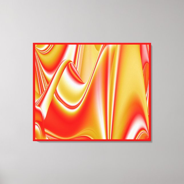 Toile Love and Gold Abstrait 3D Rainbowart (Recto)