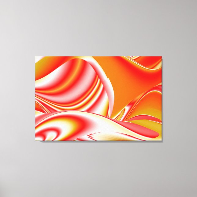 Toile Love and Gold Abstrait 3D Rainbowart (Recto)