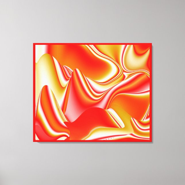 Toile Love and Gold Abstrait 3D Rainbowart (Recto)