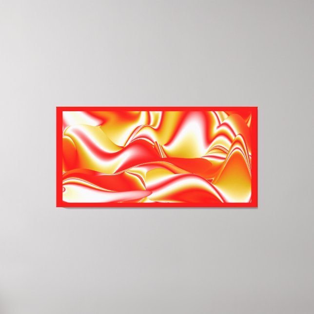 Toile Love and Gold Abstrait 3D Rainbowart (Recto)