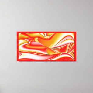 Toile Love and Gold Abstrait 3D Rainbowart