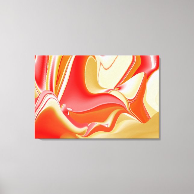 Toile Love and Gold Abstrait 3D Rainbowart (Recto)
