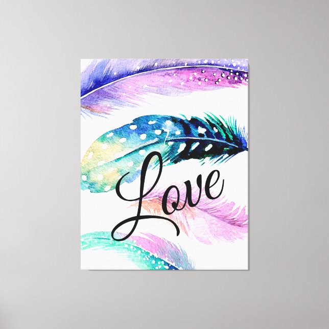Toile Love Feathers (Recto)