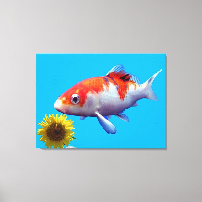 Toile Love Goldfish Stretted Canvas Imprimer (Recto)
