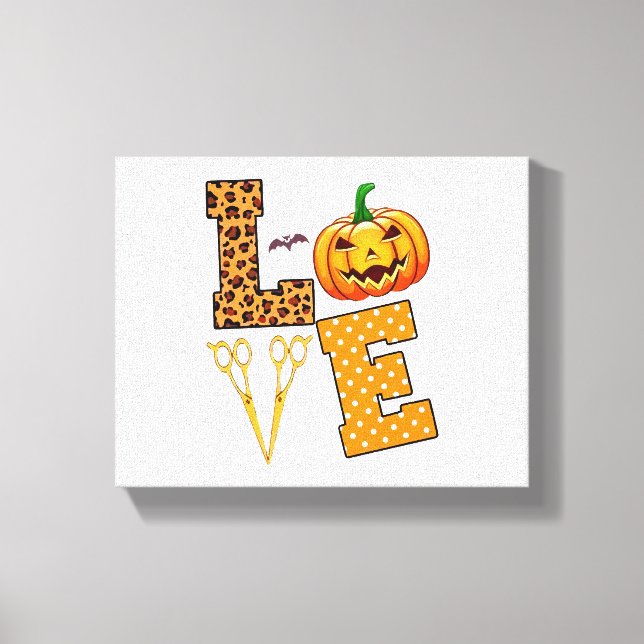 Toile Love Halloween coiffeuse (Recto)