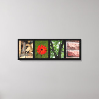 Toile Love Nature Elements Creative Mounvas Canvas Impri