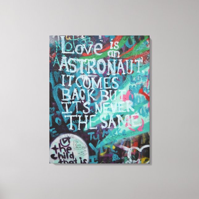 Toile Love Prague mur Graffiti Street art, réel urbain (Recto)