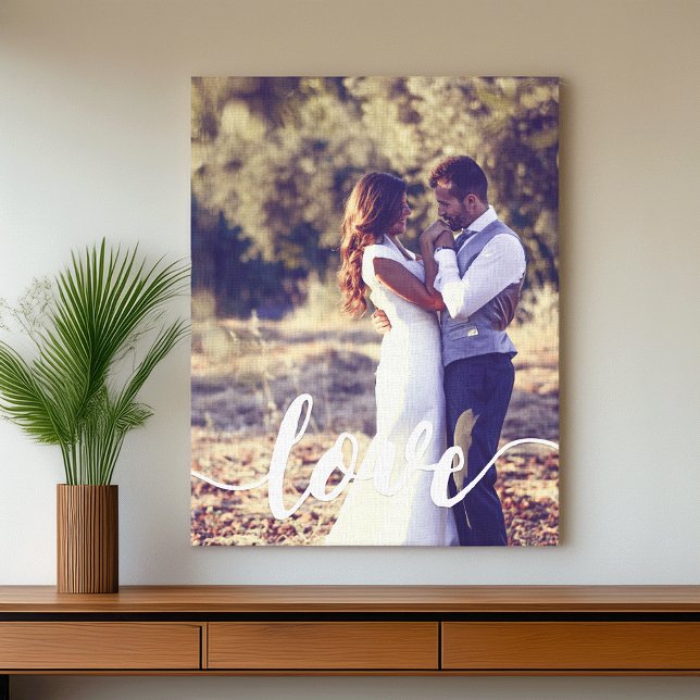 Toile Love Script Overlay Photo (Créateur téléchargé)