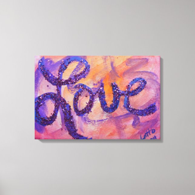 Toile Love Sunset Twilight Peinture Canvas Imprimer (Recto)
