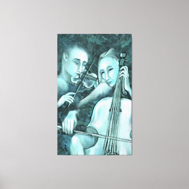 Toile Love Symphony Canvas Imprimer Duet Peinture modern (Recto)