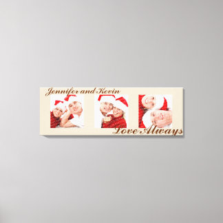 Toile Love Toujours personnalisé triptyque photo art tau