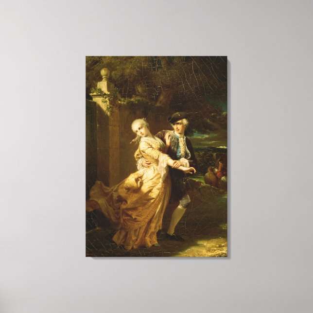 Toile Lovelace enlevant Clarissa Harlowe, 1867 (Recto)