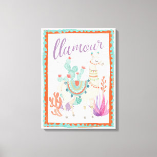 Toile Lovely Llamas II Llamour
