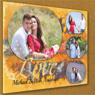 Toile Love's Abstrait Sunset 0612 Art