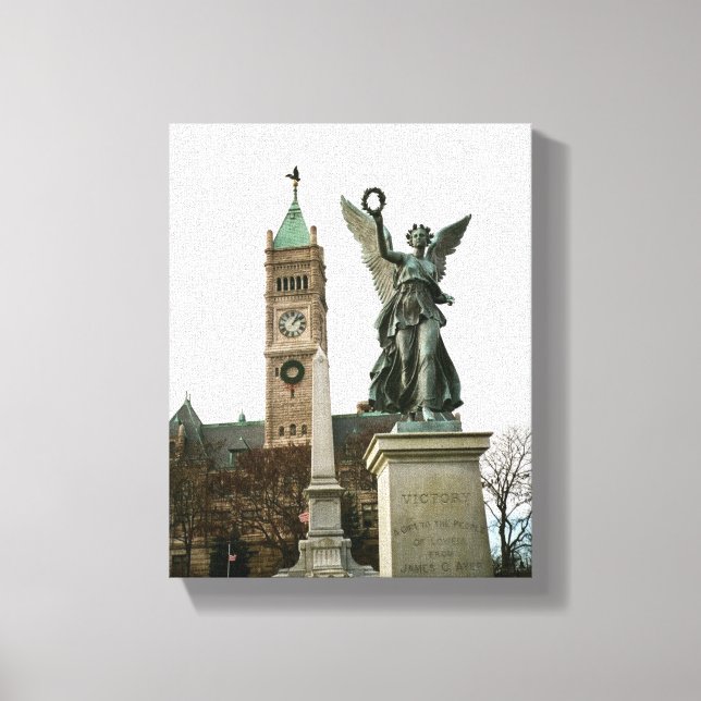 TOILE LOWELL MASSACHUSETTS CITY HALL WRAPEE CANVAS (Recto)