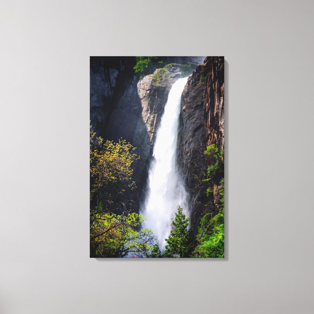 Toile Lower Yosemite Falls en cascade (Recto)