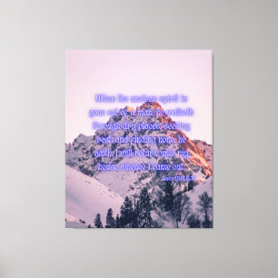 Toile Luc 11:24 Bible Verse KJV Pic Wall Art