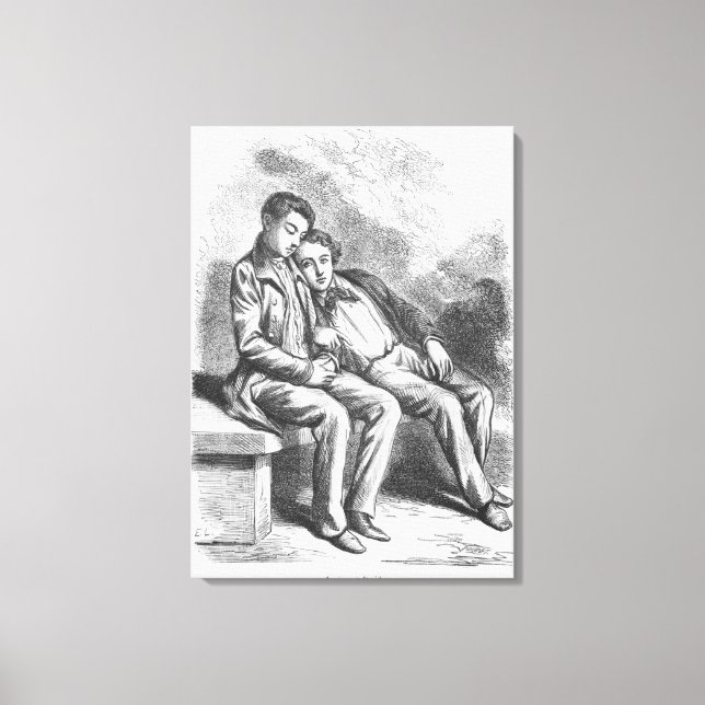 Toile Lucien de Rubempre et David Sechard (Recto)