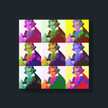 Toile Ludwig Van Beethoven Pop Art<br><div class="desc">Beethoven (1770-1827) fut compositeur et pianiste classique et romantique</div>