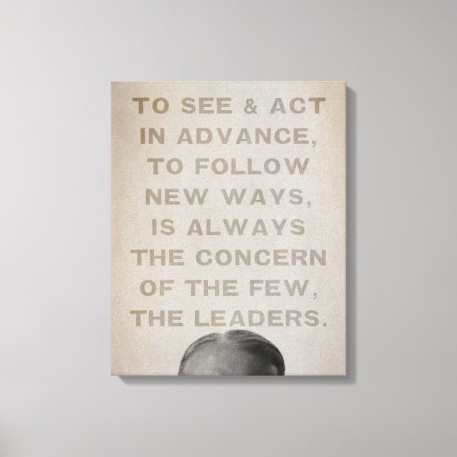 Toile Ludwig von Mises Dirigeants Étiquettes Imprimer (Recto)