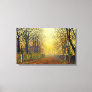 Toile Lueur de soirée de John Atkinson Grimshaw