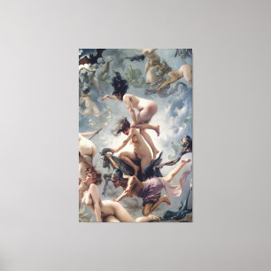 Toile Luis Ricardo Falero - Le Sabbat des sorcières