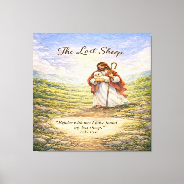 Toile Luke 15 Parable Lost Sheep  (Recto)
