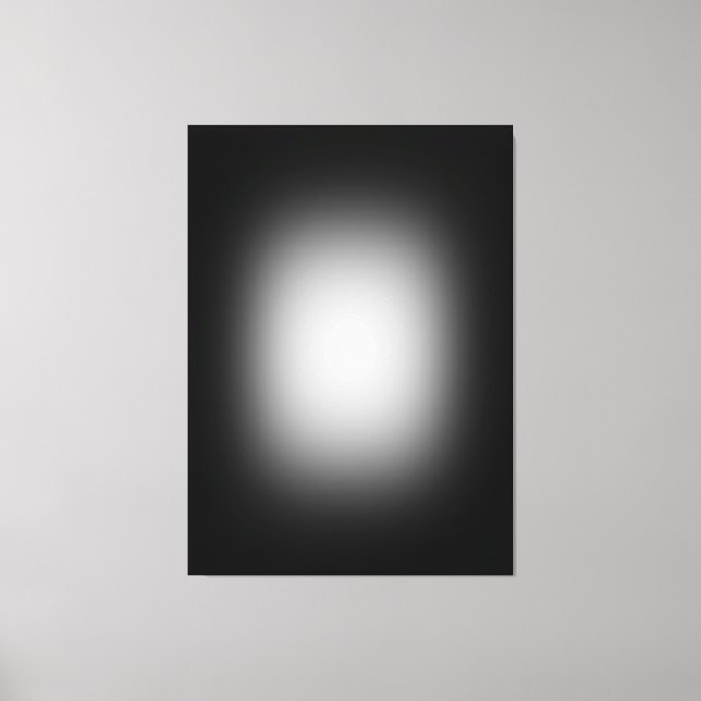 Toile Lumière blanche sur noir (Recto)