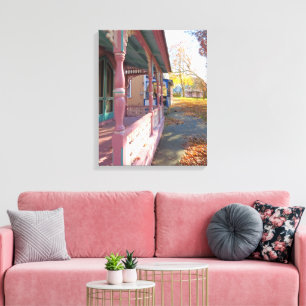 Toile Lumière d'automne sur Cottage Row - Martha's Viney