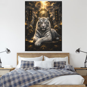 Toile Lumière du Roi   Trône du Tigre Blanc   Fanta Maje