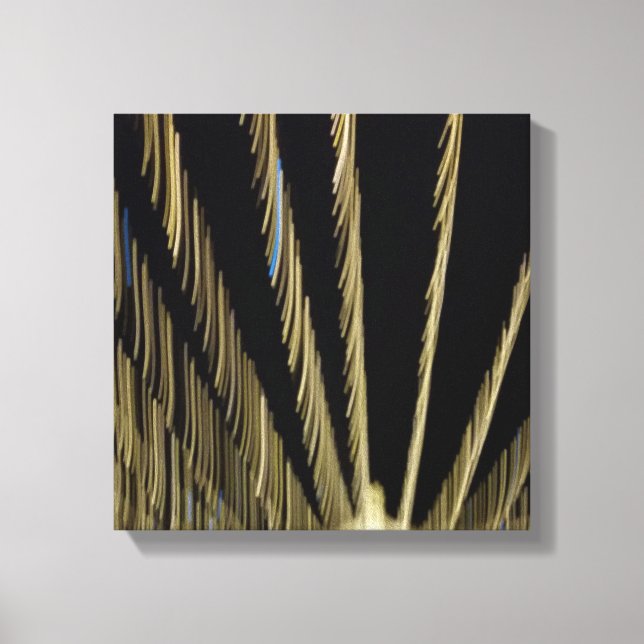 Toile Lumières de Noël dorées (Recto)