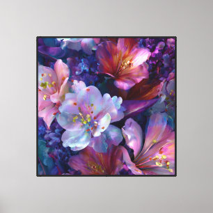 Toile Luminueux jardin abstrait Bloom Art