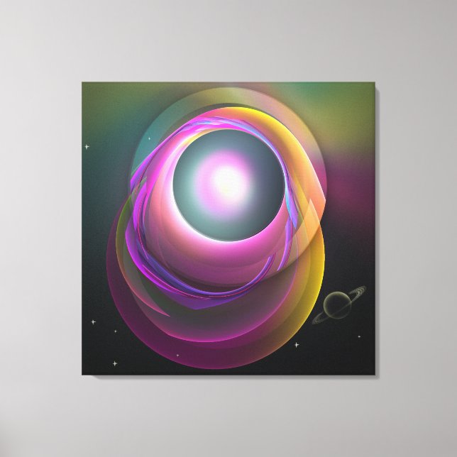 Toile Lunar Eclipse, Imaginaire porte-monnaie abstrait (Recto)