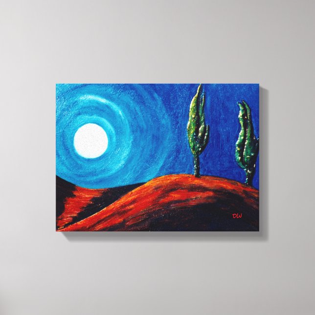 Toile Lune de cyprès (Recto)