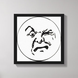 TOILE LUNE EN COLÈRE