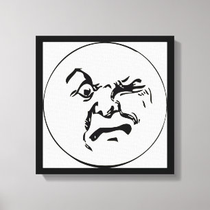 TOILE LUNE EN COLÈRE