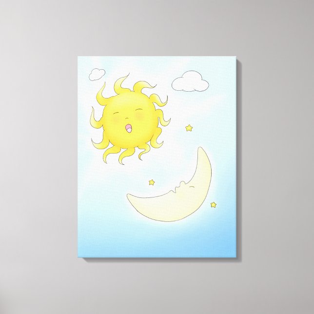 Toile Lune et soleil (Recto)
