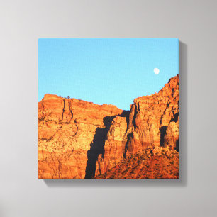 Toile Lune, Red Rocks au Sunset Fine Art Sud-ouest