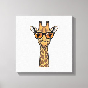 Toile Lunettes de soleil de girafe cool Vintage Chemise