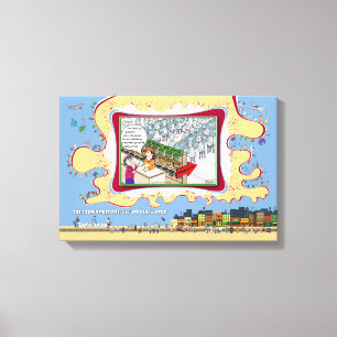 Toile Lung Butter Nouvel Emploi 18x12