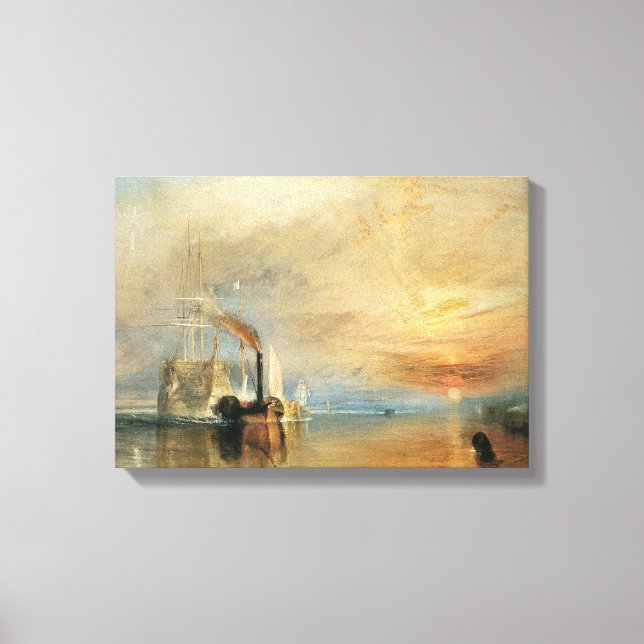 Toile Lutter contre le Téméraire par Joseph Turner, Art  (Recto)