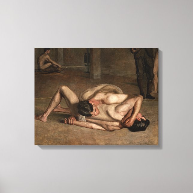 Toile Lutteurs (par Thomas Eakins) (Recto)