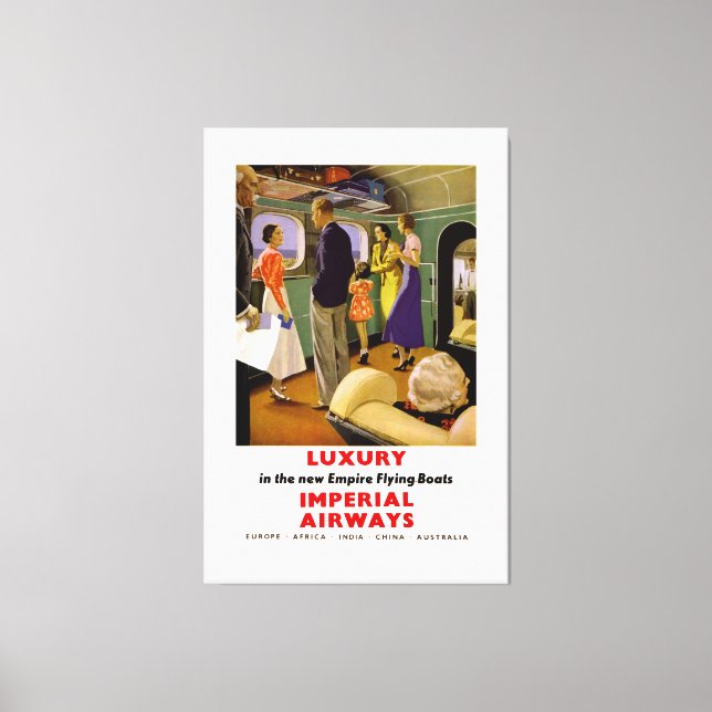 Toile Luxe dans le nouvel empire Bateaux Volants (Recto)