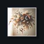 Toile Luxury Boho Hanging Bouquet - Ethereal Dried Flowe<br><div class="desc">A stunning digital art piece featuring a lush, hanging floral installation. The arrangement showcases a delicate mix of cream and peach roses, feathery pampas grass, and sage green foliage, all suspended by elegant strings. With its soft, natural lighting and romantic aesthetic, this piece perfectly captures the essence of modern Boho-chic...</div>