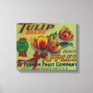 Toile Lynden, étiquette de caisse de WashingtonTulip