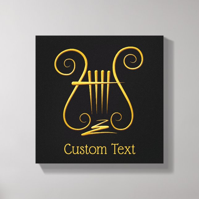 Toile Lyre d'or (Recto)