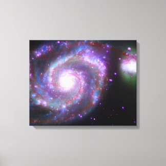 Toile M51 Whirlpool Galaxy : Une beauté classique