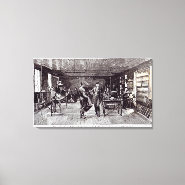 Toile M. Edison, L'Éminent Électricien (Recto)
