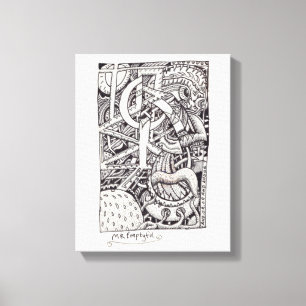 Toile M. Emptyful, dessin à encre